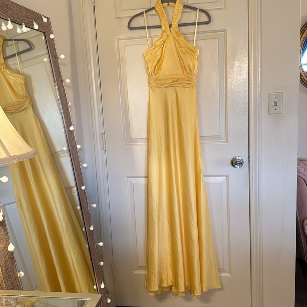 Mac Duggal Sunlit Yellow Maxi Dress - Picture 4 of 13